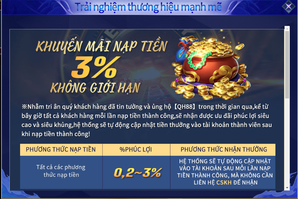 Khuyến Mãi QH88 Hấp Dẫn - Cơ Hội Vàng Rinh Quà Khủng! Khuyến Mãi QH88 Hấp Dẫn - Cơ Hội Vàng Rinh Quà Khủng!
